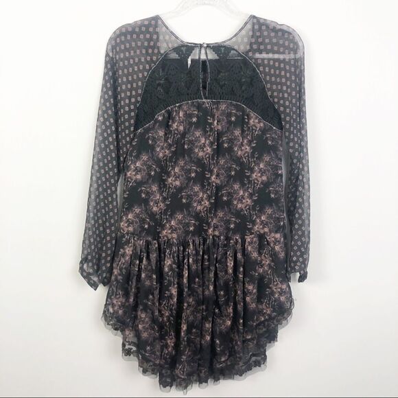 FREE PEOPLE | Elsie Dress Floral Print & Lace XS - Picture 3 of 8
